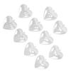 5Pcs Clear Fillable Ball Transparent Heart Shape Plastic Ornaments for DIY Crafts Christmas Tree BirthdayS