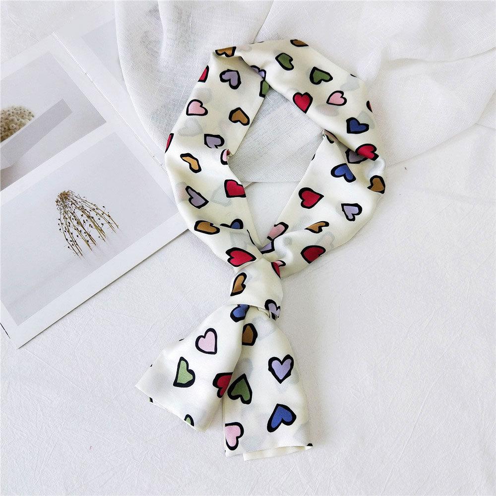 New Scarves Silk Scarves Women'S Spring And Autumn Season Long Decorative Professional Scarves Summer Thin Styles Paired With Shirts Stylish