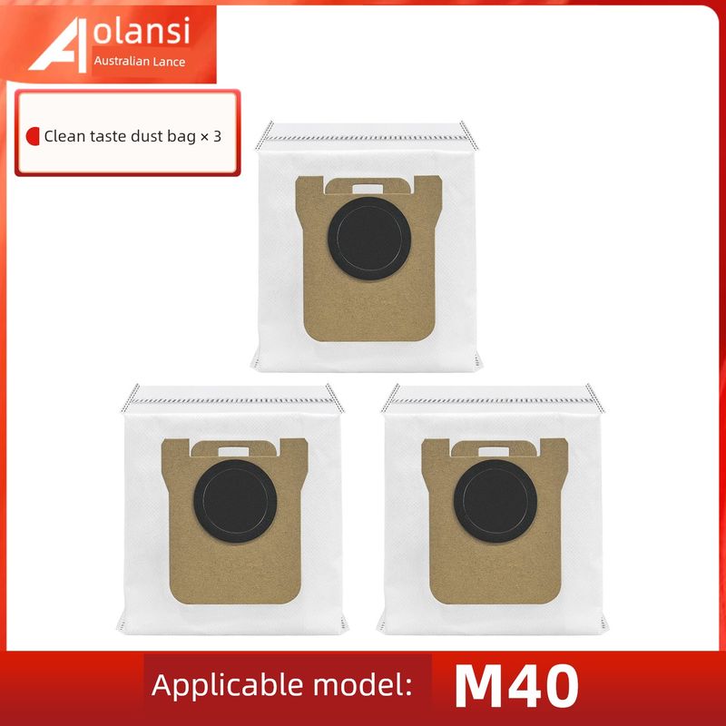 Suitable for Xiaomi MiJia M40 Scanning Mop Robot Accessories Rolling Side Brush Filter Cloth Dust Collection Bag Cleaning Solution