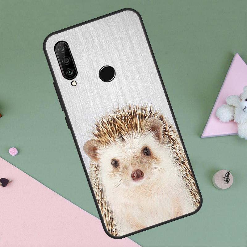 Animal Hedgehog For Huawei P40 P20 P30 Lite P60 Pro Nova 10 9 SE 5T 12i 12s 11i Y91 Y90 Y60 Y70 Y72 Y61 Case