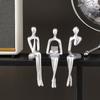 1Pc Desktop Special Character Ornament Home Living Room Wine Cabinet Office Abstract Scene Craft Decoration