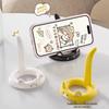 Creative Cat Phone Holder: Ideal for Watching Shows & Eating, Position Horizontally or Vertically, Perfect for Lazy Users - Cute Cartoon Design.