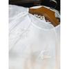 Women's White Embroidered Chinese-Style Round Neck Shirt - 2022 Autumn Casual Fashion Top