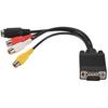 Adapter VGA do telewizora S-Video RCA Out Kabel do wideo PC
