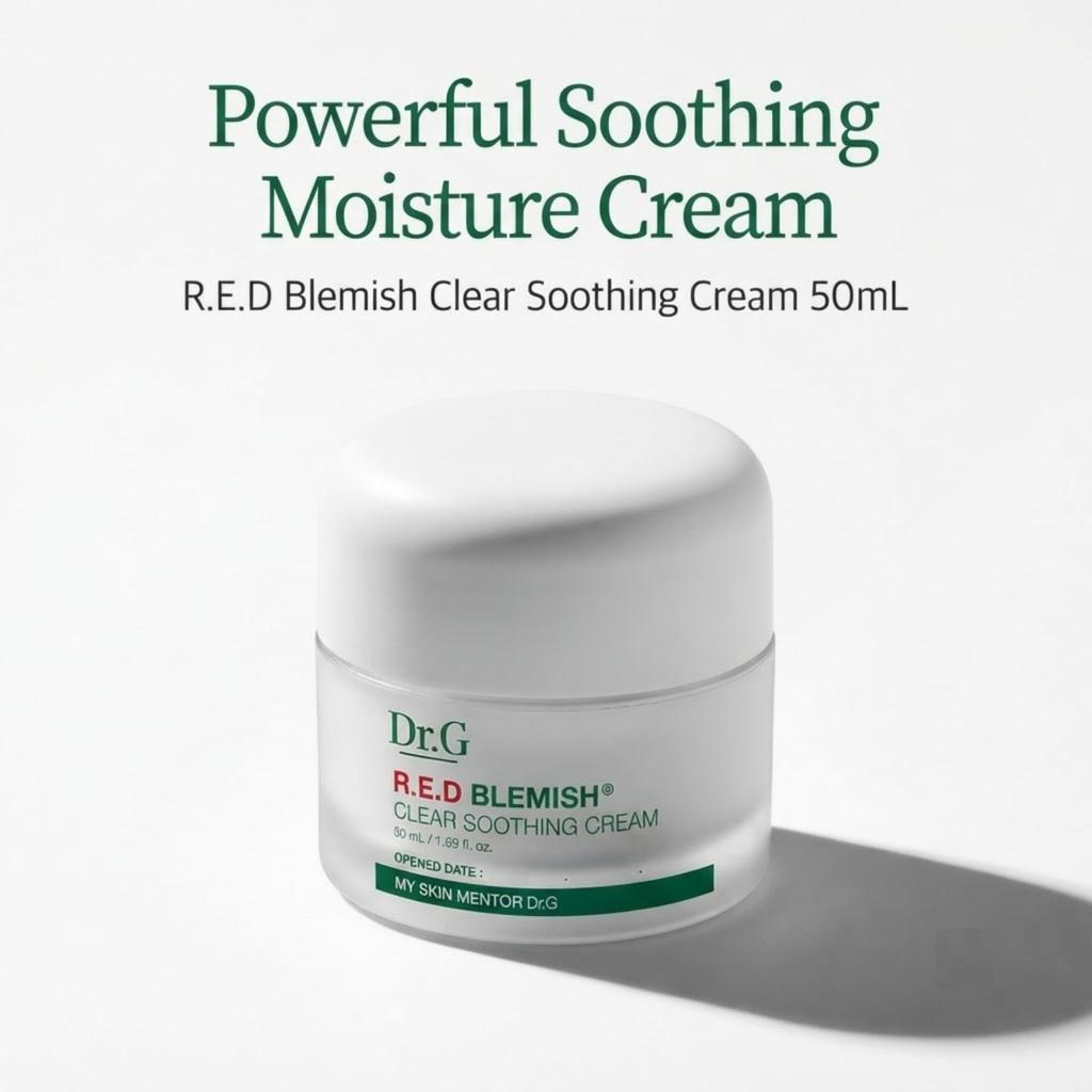 Dr.G Red Blemish Clear Soothing Cream 50ml × 2 + 10ml × 2