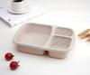 Wheat Straw Japanese Style 4box Food Containers For Students Office Workers Microwave Lunch Box Bento Box Fruits Case