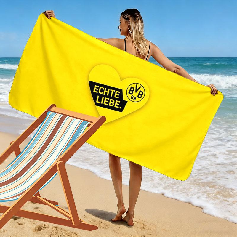 BVB Print Beach Towel, Large Soft Quick Dry Towel for Beach Camping Swimming
