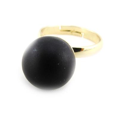 [J3610] - Black 'Mineralia' Ring