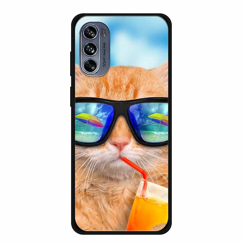 

For Motorola G52j 5G Case Cool Black Silicone Soft Phone Case For Motorola Moto G Stylus 5G 2022 G62 G52 G52j 5G Back Cover Case Moto G52