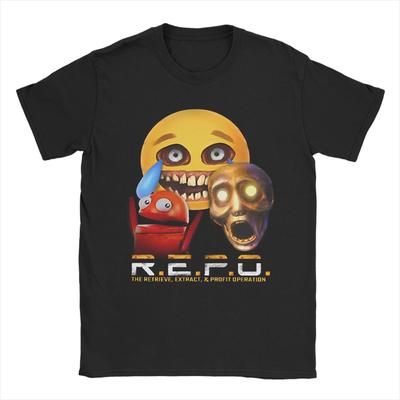 T-Shirt Men Cotton T Shirts Hot Game Repo Robot Short Sleeve Tees Printed Merch