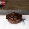 Jiangshan Purple Copper Lotus Incense Burner – Zen Tea Ceremony Chinese Decoration