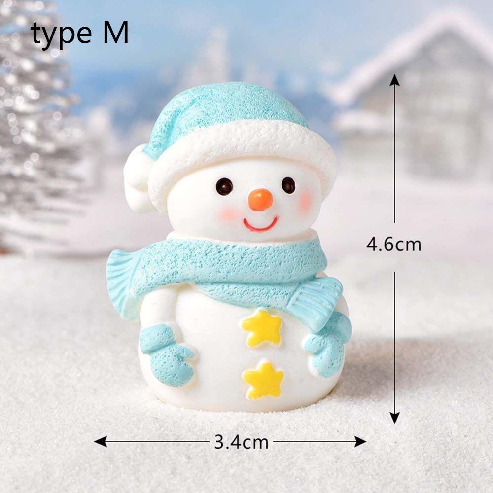 Model Miniature Dairy Sheep Little Statue Christmas Tree Figurines Micro Landscape Santa Claus