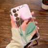 Non-Yellowing Phone Case For Samsung S23 S23 Ultra S24 S22 Plus S20 Plus S10 4G M33 5G A14 Big Flower Shockproof Cover