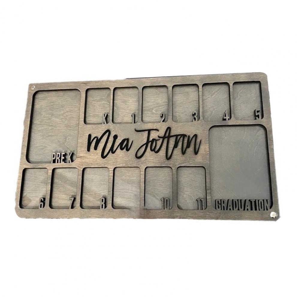 Graduation School Photo Frame Wood Graduation Keepsake School Years Picture Frame Decor Wall Art Frame