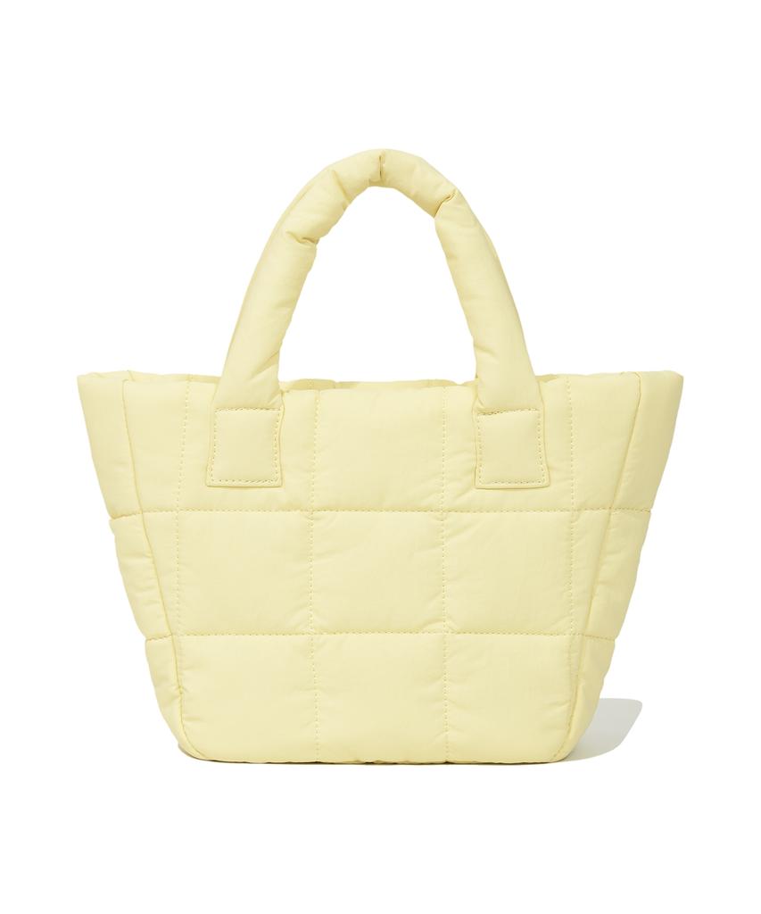 Covernat Woman Clover Heart Quilted Mini Tote Bag Yellow