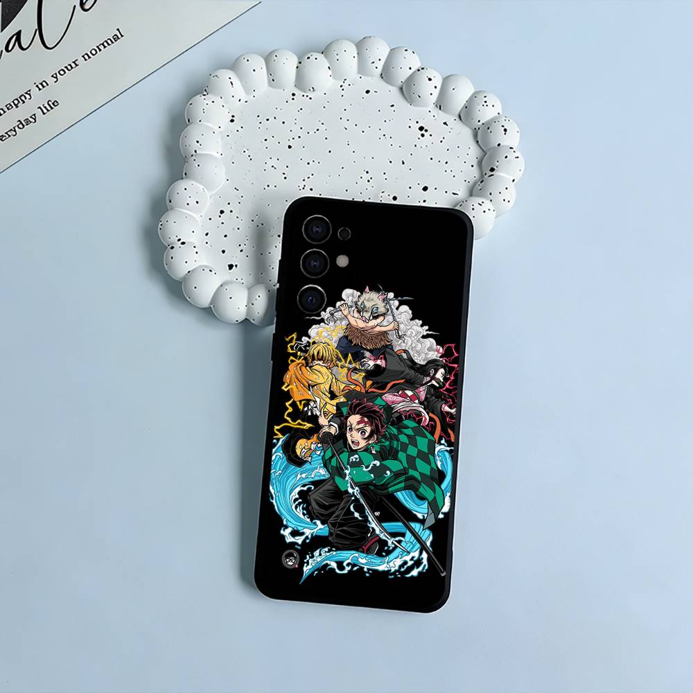 

D-S-Demon Slaye Soft Silicone Case for Samsung S25, S24, S21, S22, S23, S30, Ultra, S20, Plus, FE, Lite-Black Samsung S26Plus