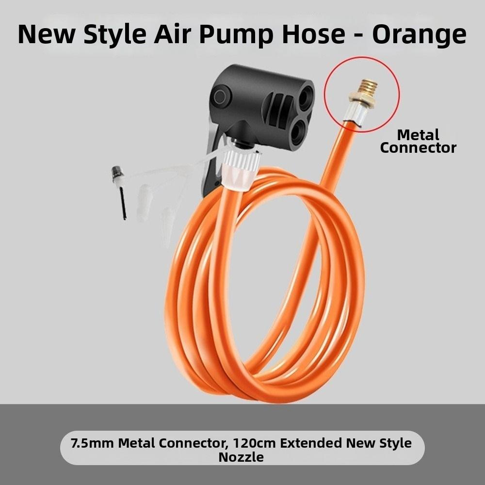 Metal/Plastic Bicycle Air Pump Extension Tube Pump Tire Inflator Nozzles Bike Accessories