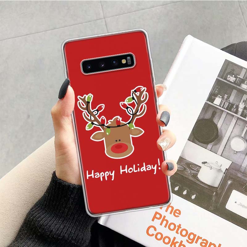 

Merry Christmas gift New Year reindeer Phone Case For Samsung Galaxy S26 Ultra S23 S24 S25 Edge S20 FE S21 S22 Plus Soft Print S Samsung S25