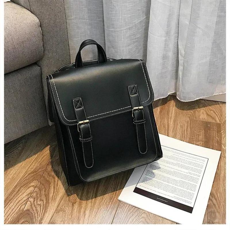 New Solid Soft Interior Compartment Backpacks 2026  Casual Flap Pocket Bags for Women Interior Zipper Pocket  Backpacks