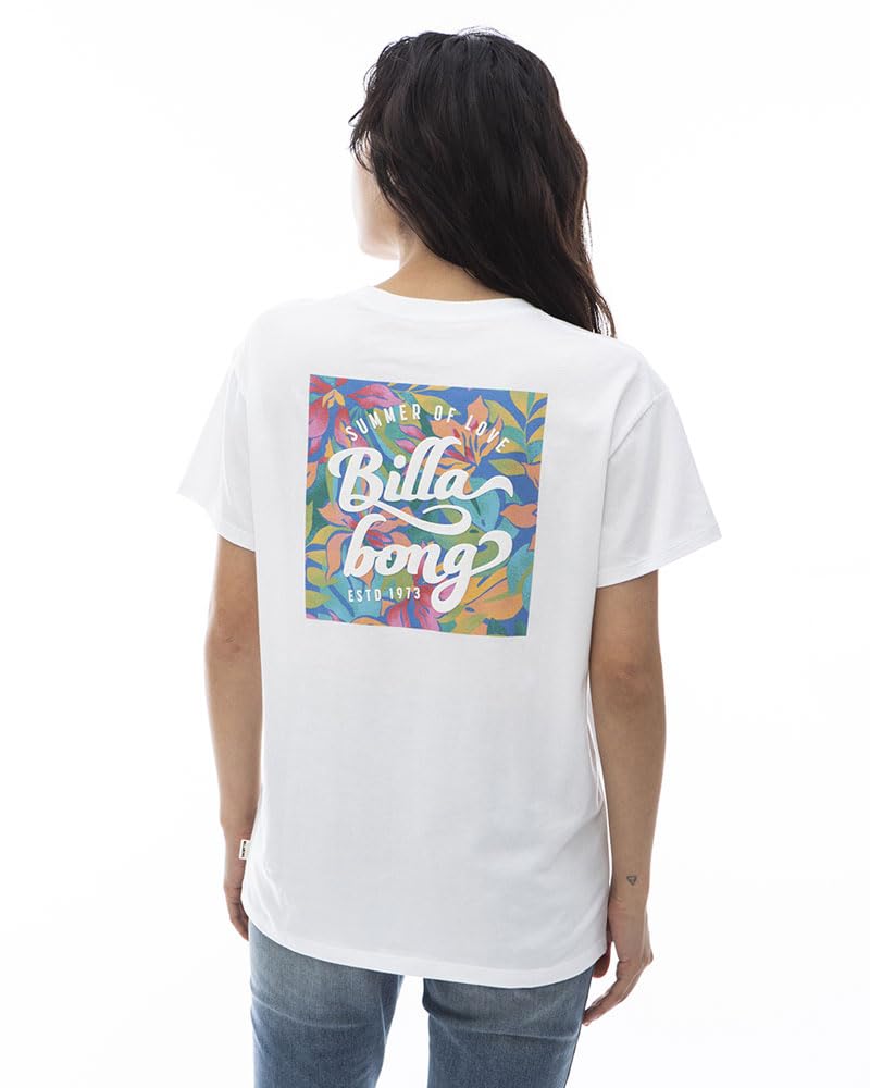 

Billabong Women s Modern Square Pattern Logo Tee BJZ0