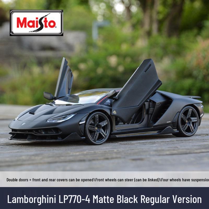 

Майсто 1:18 Модель автомобиля из сплава Lamborghini Centenario LP770-4 матовый черный
