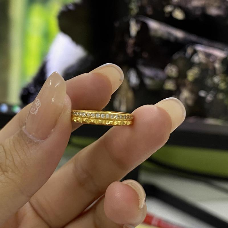 Fashion Light Luxury Ring for Women Silver  Diamond Inlaid Trendy Rhombus Glossy Ring Stacked Style Party Gifts