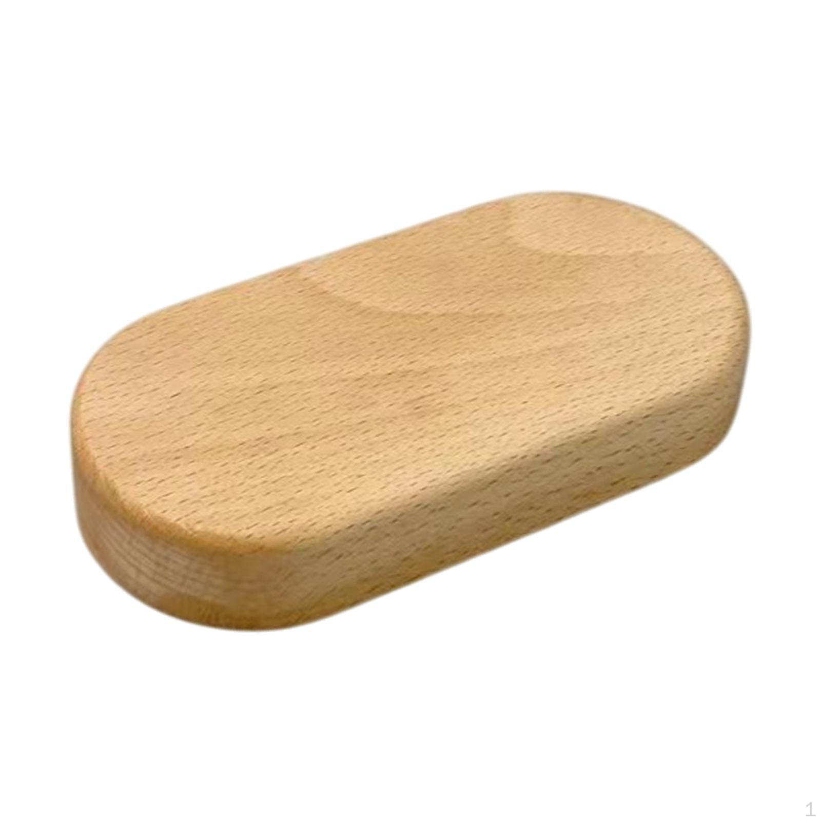 

Crafted Wooden Base for Action Figure Showcase And Keepsakes Light Brown S