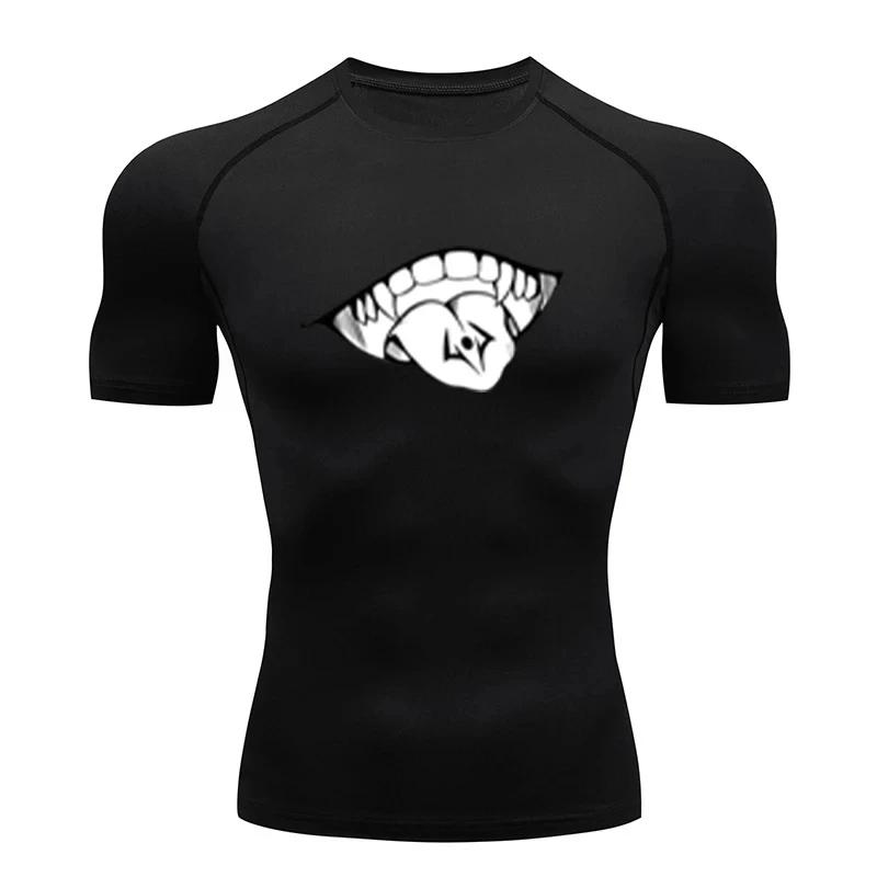 Tricou Sport Fitness Atletic Bărbați Tricou Compresie Anime Jujutsu Kaisen Strâmt Tricouri Sală Fitness Elasticitate Topuri Tricou