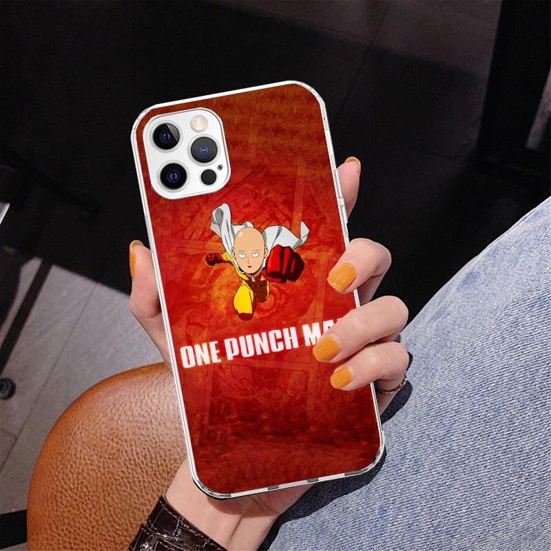 One-Punch Man Anime Phone Case For iPhone 17 Air 16 Pro Max 16E 15 + 14 Plus 11 12 13 Mini 7 8 SE Gift Print Cover Fundas 17 Air