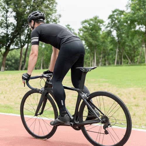 ROCKBROS Men's Long Cycling Pants, Padded, Quick-Drying, Lightweight, Unisex, for Spring, Summer, and Fall, Road Bike Cycling
