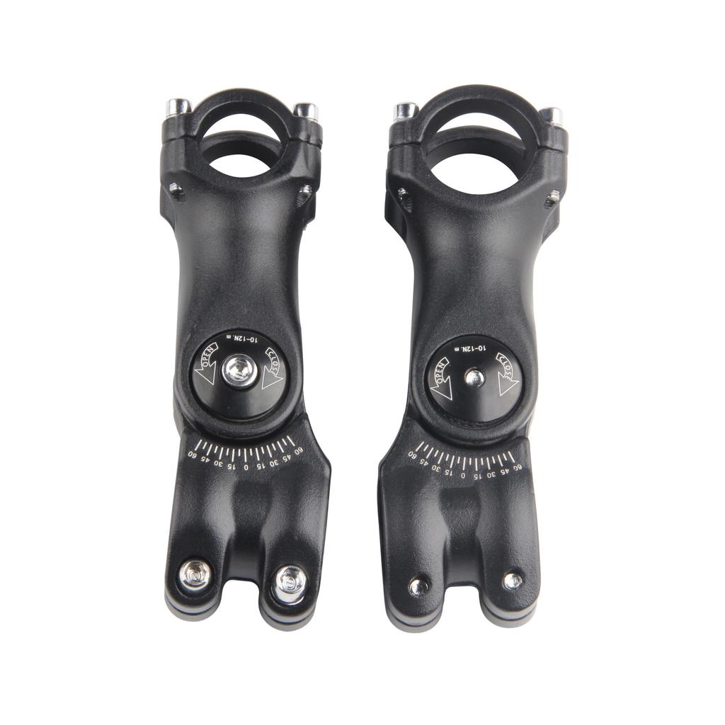 MTB Road Bike Adjustable Stem Bicycle Handlebar Stem 31.8mm /25.4mm Ultralight Aluminum Alloy Bike Stem Riser Parts