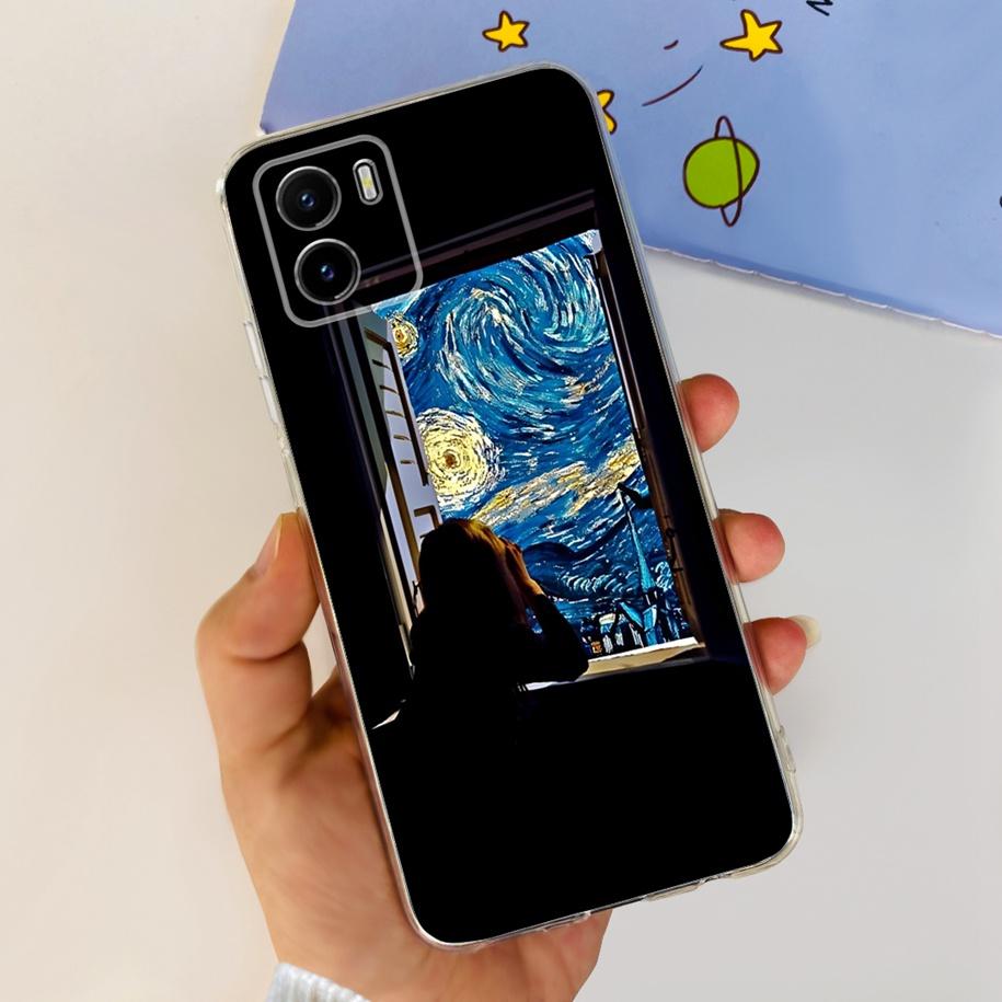 For Vivo Y15s Y15A Y15C Case V2134 V2120 V2147 V2139 Popular Flower Slim Soft Silicone Clear Back Cover For Vivo Y01 V2166 Funda