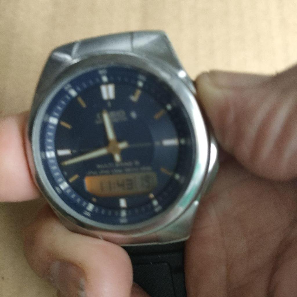 [USED] CASIO Radio Wave Solar Digital Analog Wristwatch