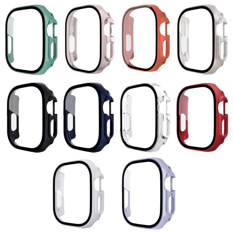 Tempered Glass Integrated PC Watch Case for Apple Watch Series 6/5/4/SE 44mm, Full Surrounded Anti-Fall Protective Cover, Case Only