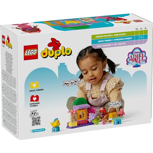 LEGO (LEGO) DUPLO Ariel and Flounder Cafe Toy, Gift, Birthday, Educational, Christmas, Boys and Girls, Ages 1.5, 2, 4, Pretend Play, Disney Toy, 10420
