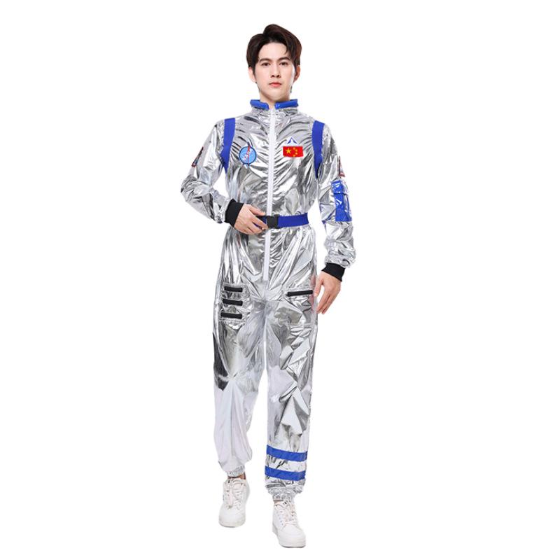 Halloween Astronaut Raumanzug Silber Body Unisex Erwachsene Kostüm