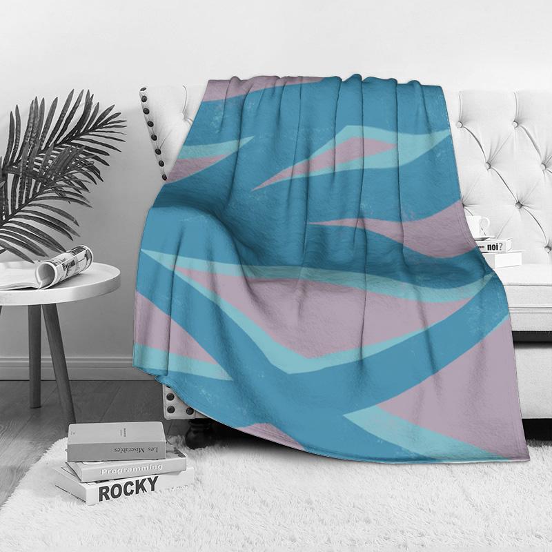 Geometric Pattern Throw Blanket Sofa Bed Cover Decorative Plush Soft Warm Bed Blanket Gift