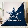 Manta con Logo Audaz de los Dallas Cowboys - Manta de Felpa Suave Premium con Elegante Diseño Azul Marino y Blanco, Perfecta para Aficionados, Acogedora