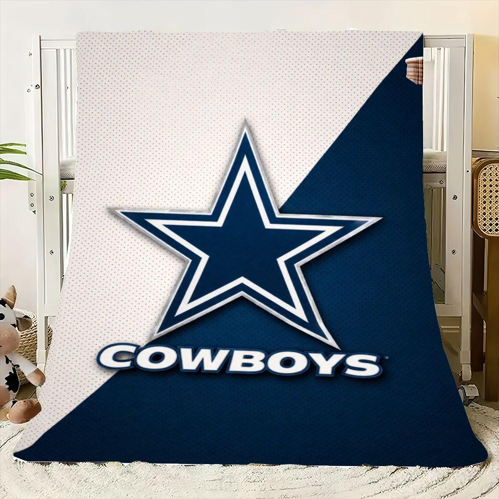 Manta con Logo Audaz de los Dallas Cowboys - Manta de Felpa Suave Premium con Elegante Diseño Azul Marino y Blanco, Perfecta para Aficionados, Acogedora