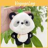Plush Lovely Soft Panda Keychain Doll Cute Bubble Blowing Design Perfect For Gifts Collectibles And