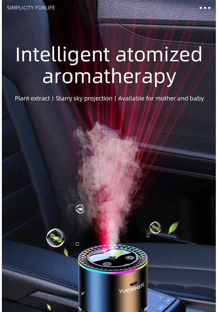 Smart Car Aroma Diffuser with Ambient Light & Automatic Spray – Premium Car Decoration