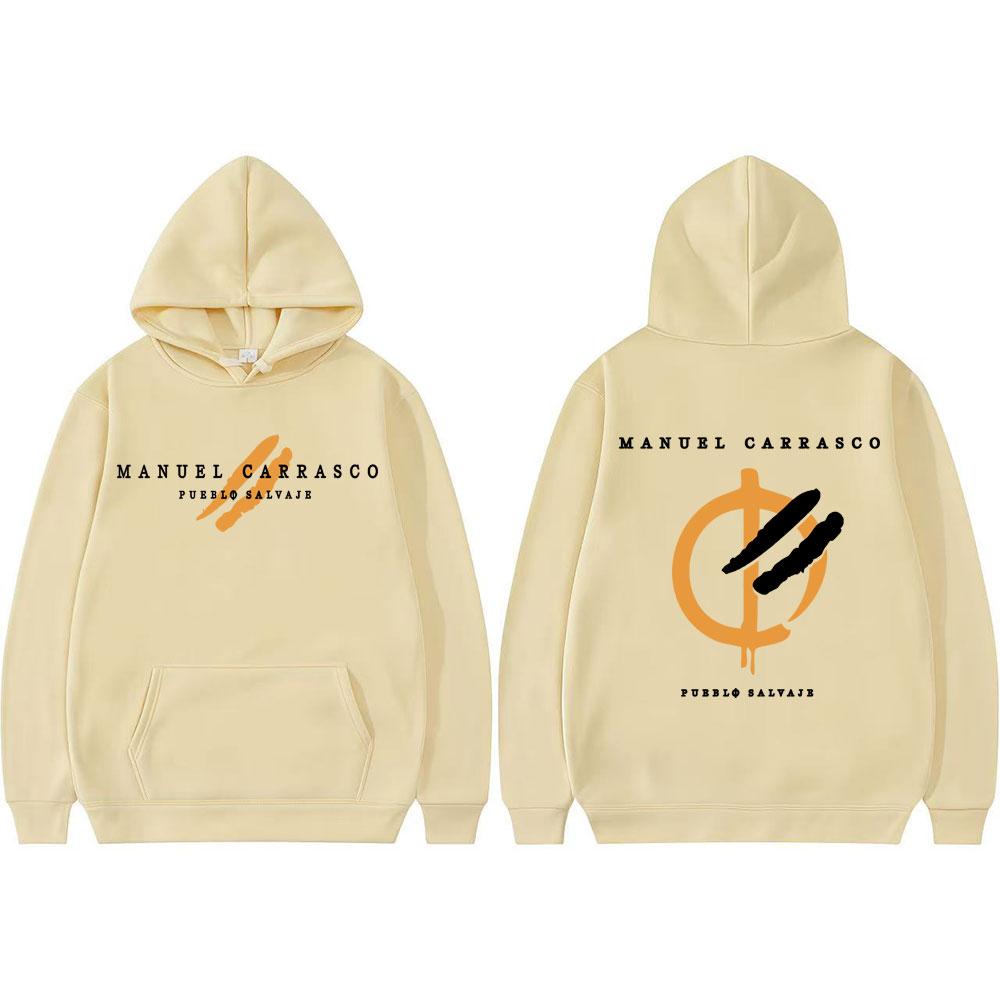 Rapper Manuel Carrasco Pueblo Salvaje Print Hoodie Streetwear Men's Fashion Vintage Classic Hoodies Unisex Oversized Sweatshirts