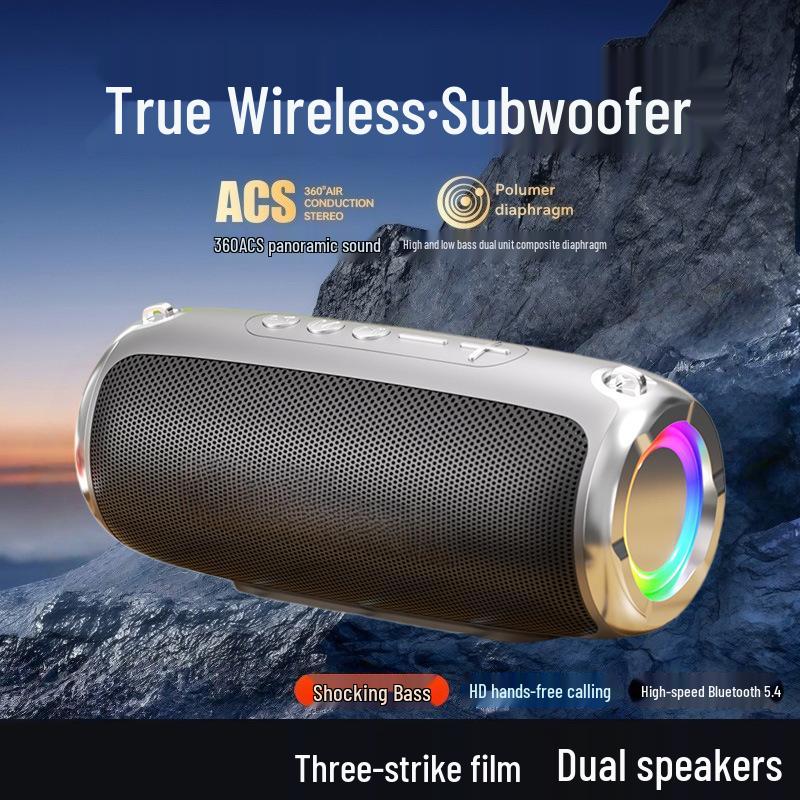 T23 High-Volume Bluetooth Speaker: Super Bass, Portable, Outdoor, Small, Long Battery Life, High-Quality Sound