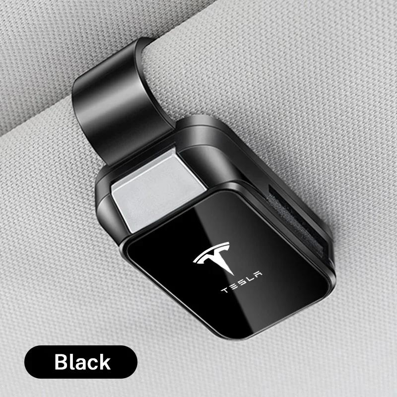 

Car Sticker Tesla 1PC Car Sun Visor Glasses Clips Interior Eyeglasses Storage Holder for Tesla Model 3 S X Y Cybertruck Roadster чёрный