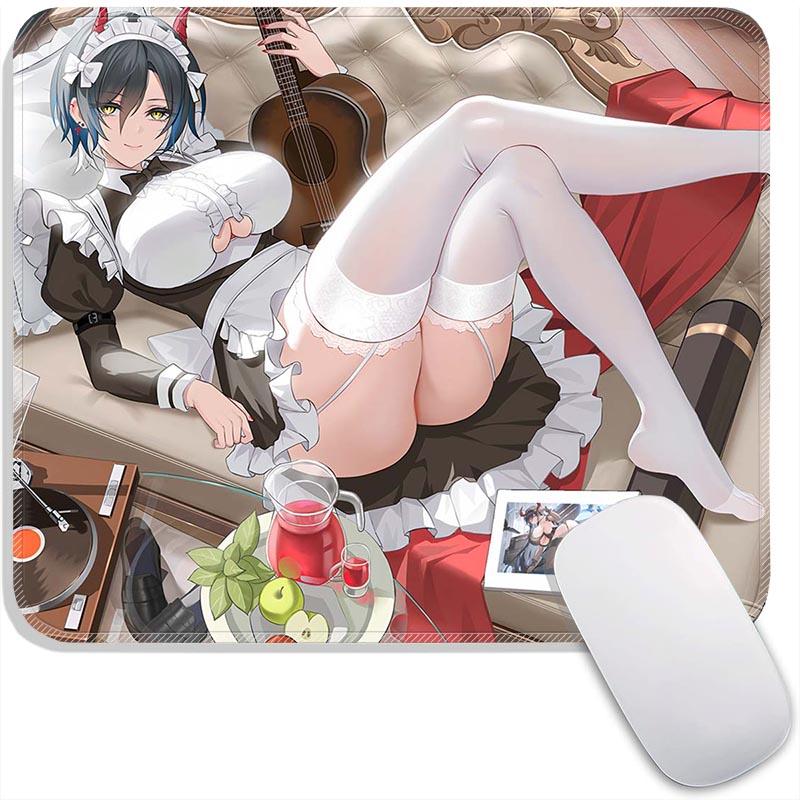Anime Standard Mouse Pad Azur Lane Ulrich Alsace Azuma Small Gaming Mousepad Travel Mouse Mat Plymouth Non-Slip Office Mousemats