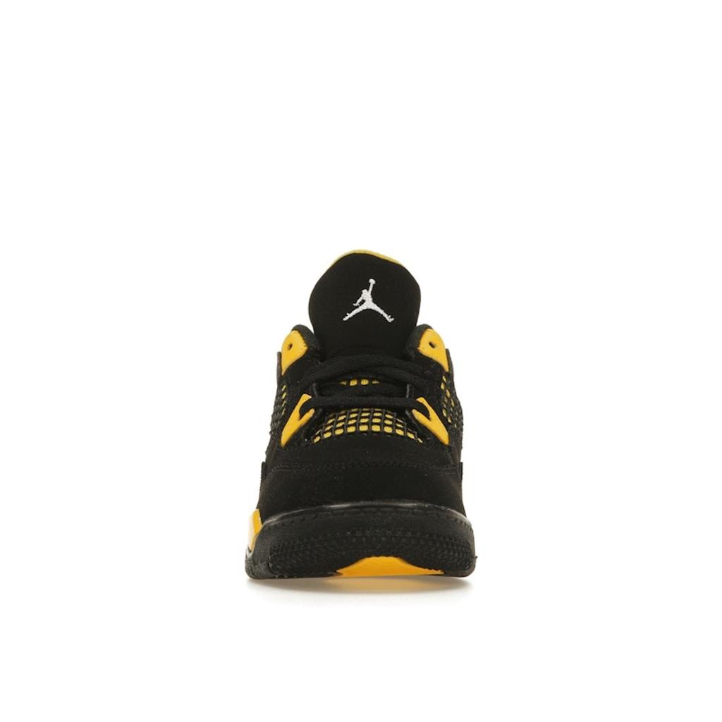 Air Jordan 4 Retro TD Thunder 2023 Baby Sneakers Black Tour-Yellow BQ7670-017