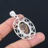 Womens Day Sale Sterling Silver Coconut Jasper Gemstone Handmade Elegant Pendant