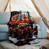 Emmet Otter's Jug-Band Christmas Theme Printed Blanket - Perfect for Couch, Bed, Travel & Outdoor Use | Machine Washable, Cozy & Durable.