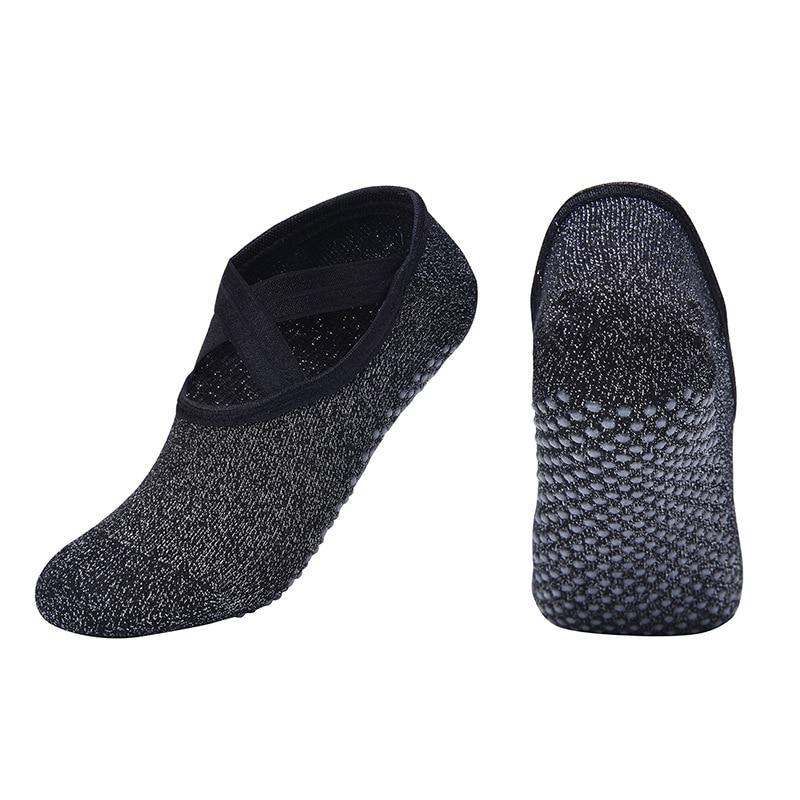 Neue Damen Yoga Socken Anti-Rutsch-Bandage Sport Damen Mädchen Ballett Socken Tanzsocken Hausschuhe