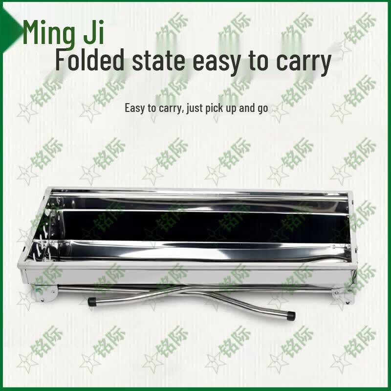 Mingji Portable Foldable Stainless Steel BBQ Grill